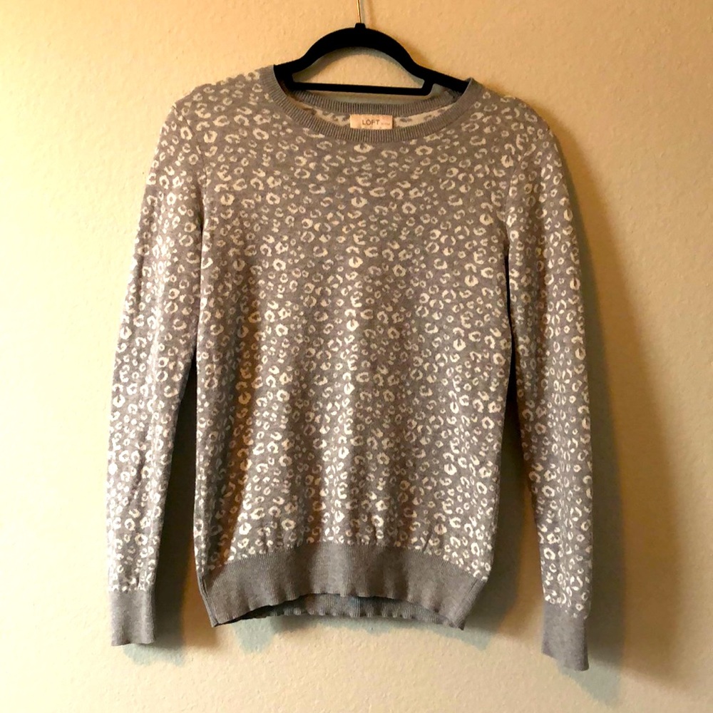 Loft Cheetah Print Sweater